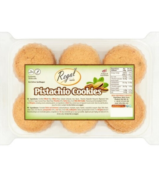 Pistachio Cookies (Regel) - (18stk)