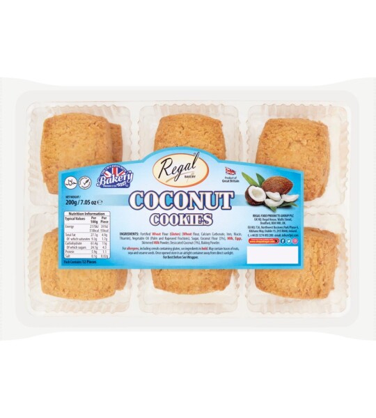 Coconut Cookies (Regel) - (12stk)