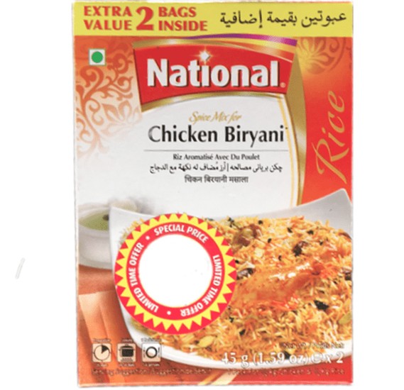 Chicken Biryani Masala (90g)- National