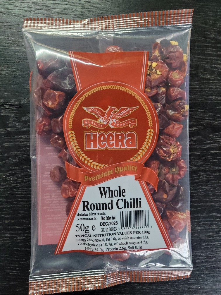 Whole Round Chilli - 50g