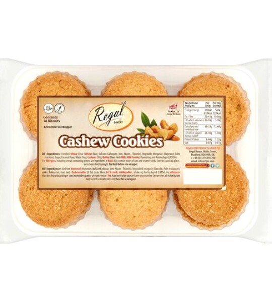 Cashew Cookies (Regel) - (18stk)