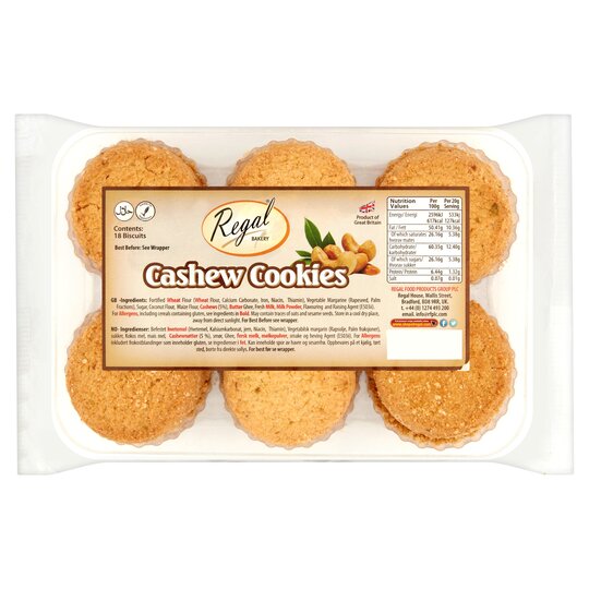 Cashew Cookies (Regel) - (18stk)