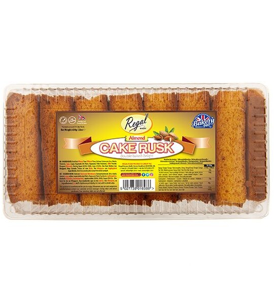 Cake Rusk Almond Regal - (21Pcs)