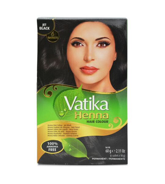 Heena Hair Color (Jet Black) - (6Pc/Pack)